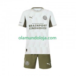 Camisola PSV Eindhoven Criança Equipamento Terceiro 2025-2026 Manga Curta